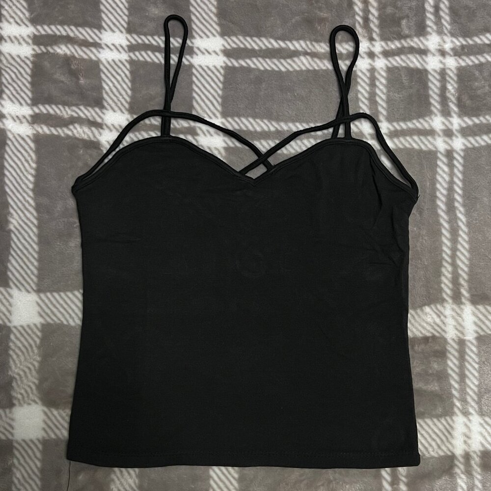Brandy Melville Black Strappy Tank – Sleek & Minimalist ✨